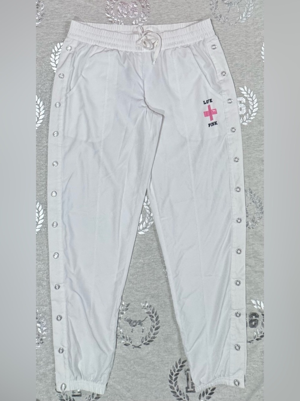 VS PINK TEAR AWAY LIFEGUARD TRACK PANTS - Picture 3 of 7